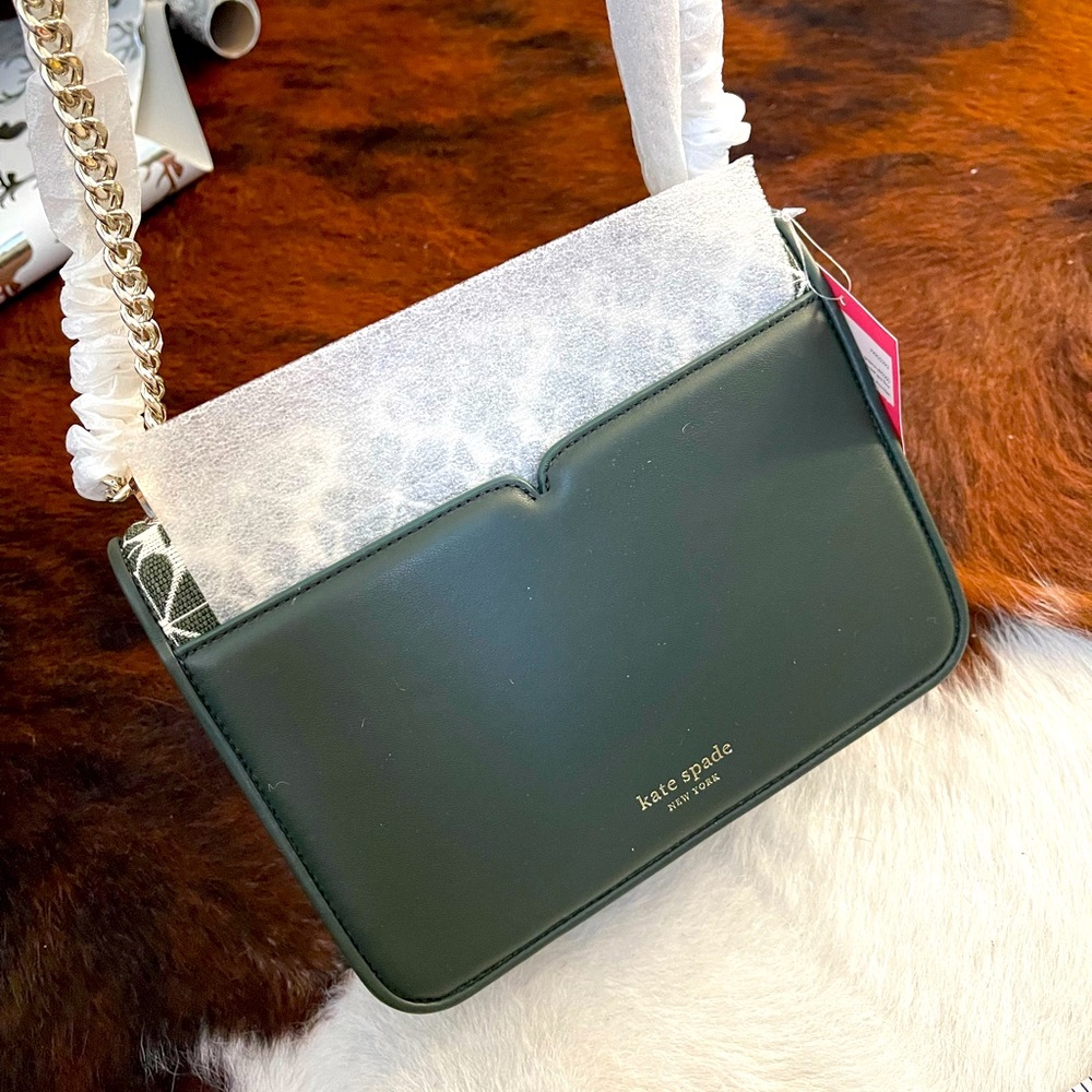 Kate Spade SIGNATURE SPADE FLOWER JAQUARD GREEN MULTI - Picture 7 of 9